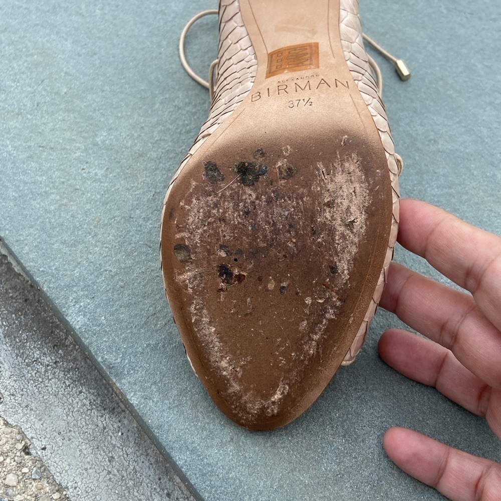 Sexy Alexandre Birman Donna Python Breit/Baby Cal… - image 4